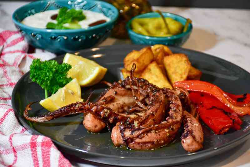 Octopus Dish at Ix Kool Restaurant in Cozumel
