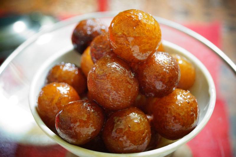 Gulab jamun dish at Southern Spice in Grand Cayman