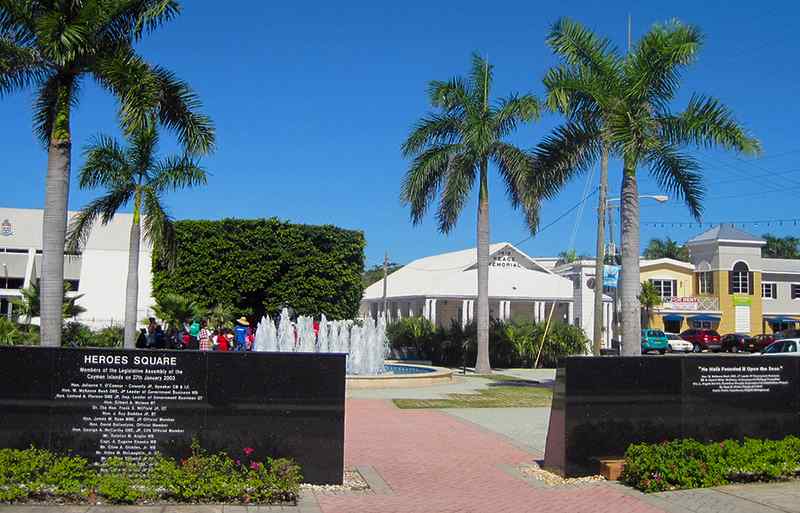 Heroe's Square in George Town Grand Cayman