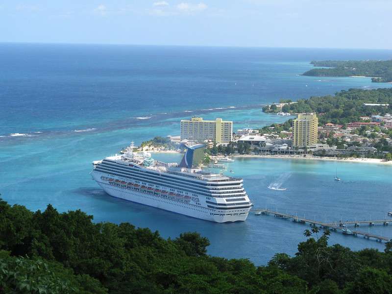 Ocho Rios Cruise Port From Above