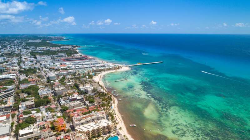 Playa del Carmen Viewed from Above