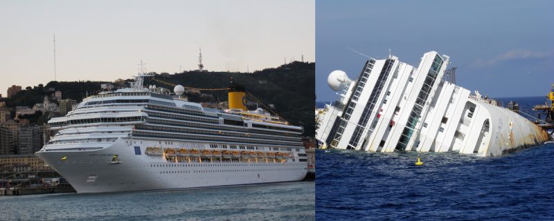 Costa Concordia, Side by Side
