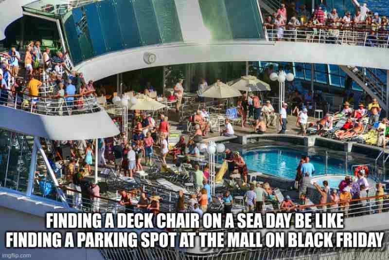 Cruise Meme - Finding a Deck Chair