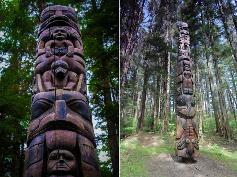 Sitka National Park Totem Poles