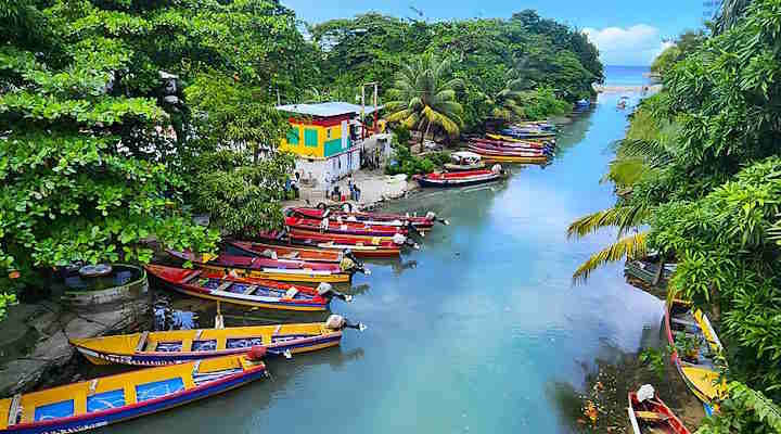 The White River Fishing Village is in Ocho Rios