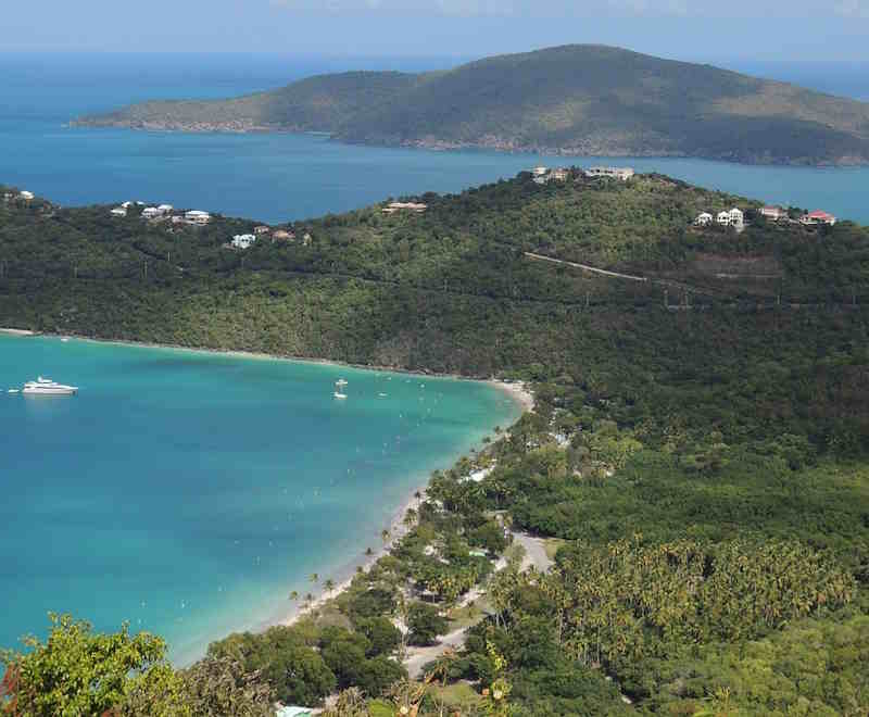 Panoramic views of Magens Bay