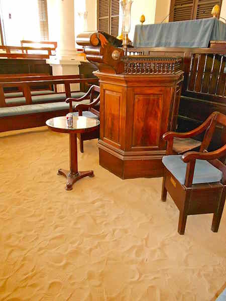 St Thomas Synagogue sand floor