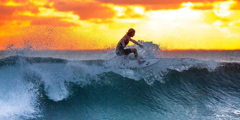 Tortola surfing