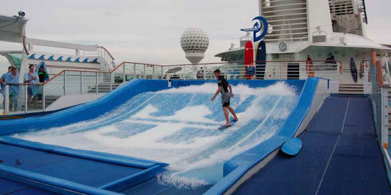 Wave Pool on The Royal Caribbean Cruise Ship