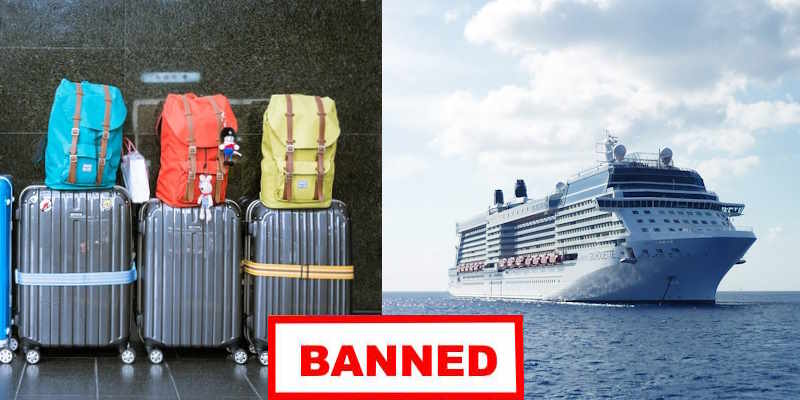 Things you can bring on a plane, but not a cruise ship