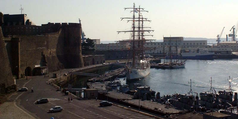 Brest port, France