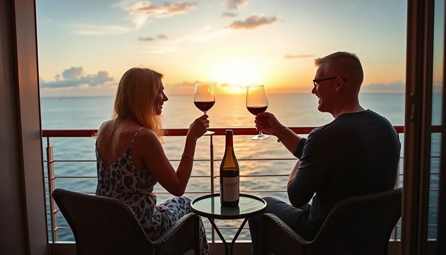 Sunset Wine on the Balcony