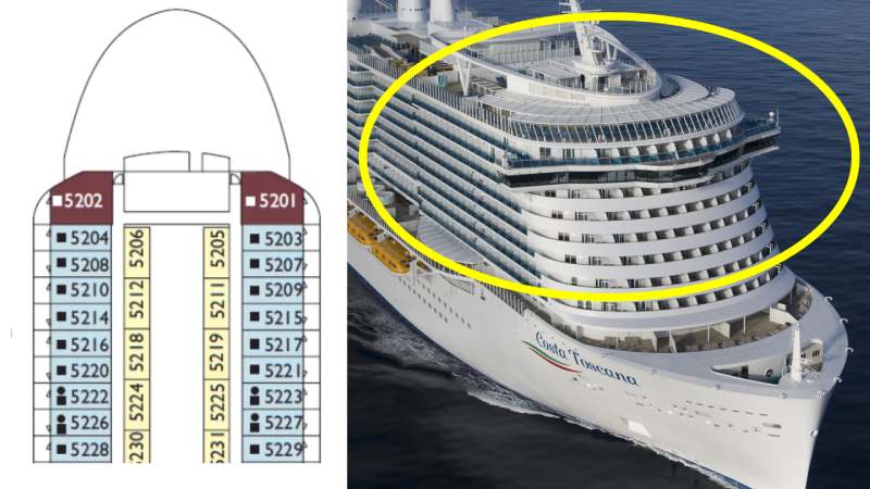 Forward Facing Cabins Aboard Costa Ships (1)