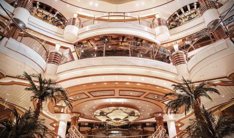 Island Princess' Impressive Atrium